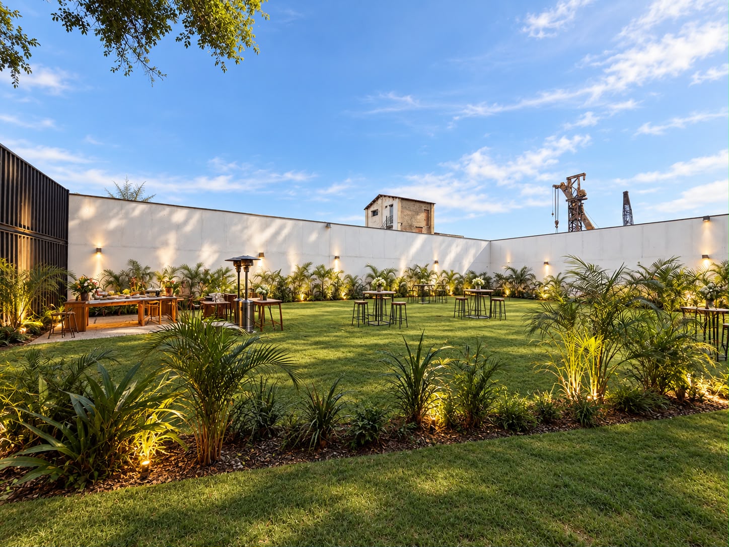 La Arboleda de La Estación de Envero, con su jardín y áreas verdes